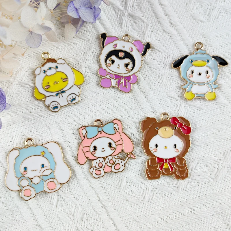 

MuhNa 10pcs Cartoon Animals Cats Enamel Charms Drop Oil Alloy Pendants Fit DIY Bracelet Earrings Jewelry Making Accessory