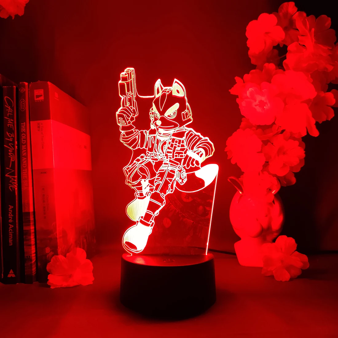StarFox 3D Night Light USB Touch Sensor Replacement Action Chart Fox Decorative Light Children's Baby Gift Holiday