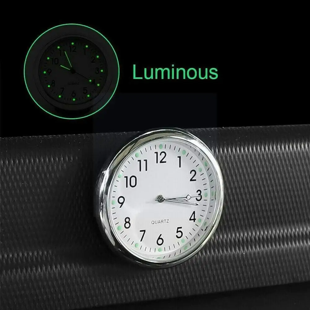 

Luminous Auto Gauge Clock Mini Car Dashboard Waterproof Clock Clip Watch Car With Outlet Accessories Styling Air Clock Quar F2v9