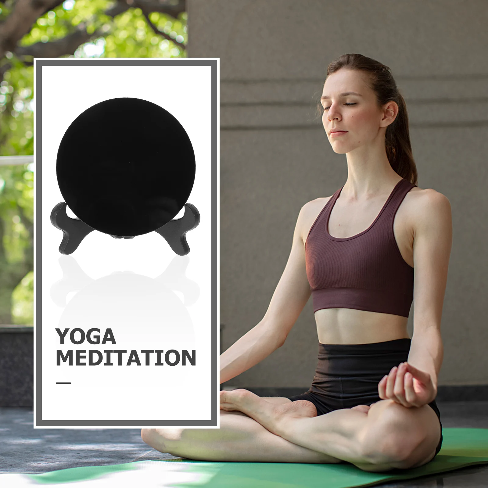 Домашний декор современные черные тарелки зеркало из обсидиана готический