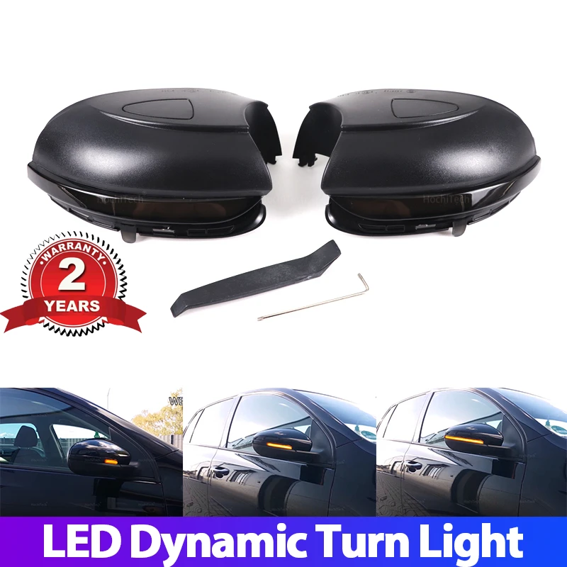 

For VW GOLF 6 MK6 GTI R32 08-14 Touran LED Dynamic Turn Signal Light Side Wing Rearview Mirror Indicator Lamp With Bottom Shell