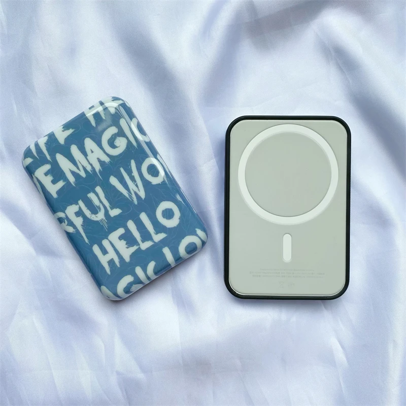 

Chinese for Apple MagSafe External Battery Shockproof Bumper Wireless Magnetic Battery Protective Sleeve Cover Silicone Case