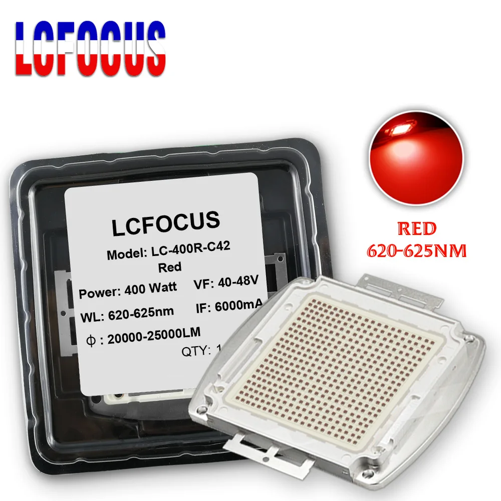 

Высокая яркость 400 Вт светодиодный чип красный 620-625 нм COB SMD диод 620 нм 625 нм для DIY 400 Вт прожектор прожектор этап светодиодные лампы