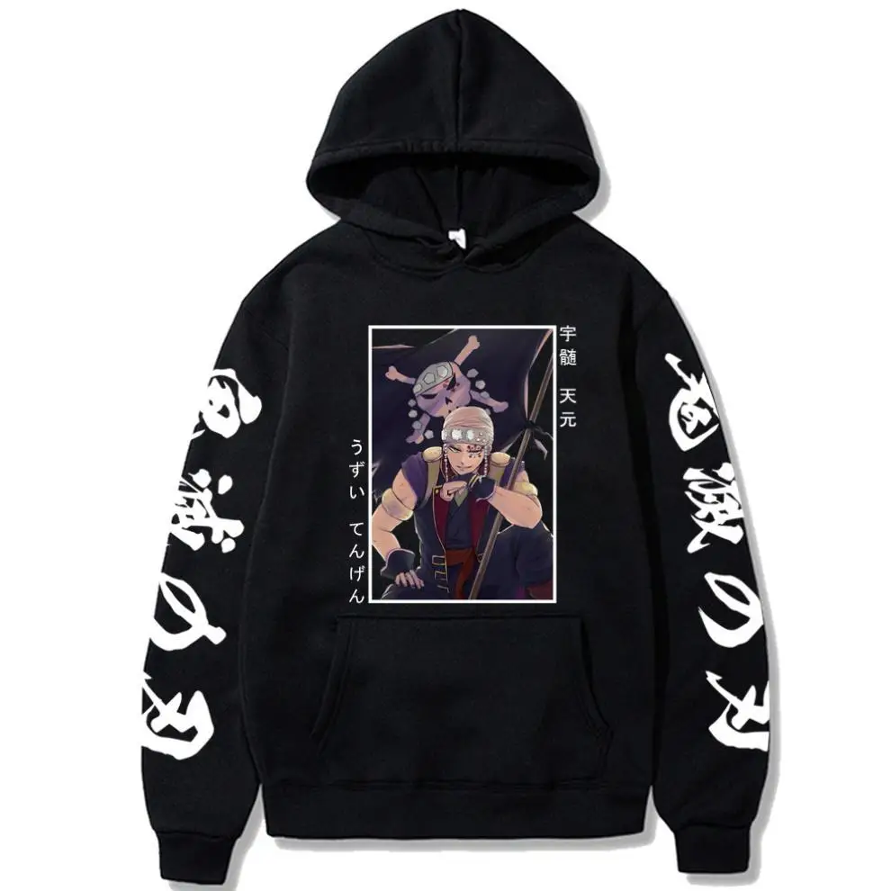 

2022 Anime Demon Slayer Uzui Tengen Men/Women Hoodie Karasuno Couples Drawstring Sweatshirt Streetwear Unisex Oversize Top