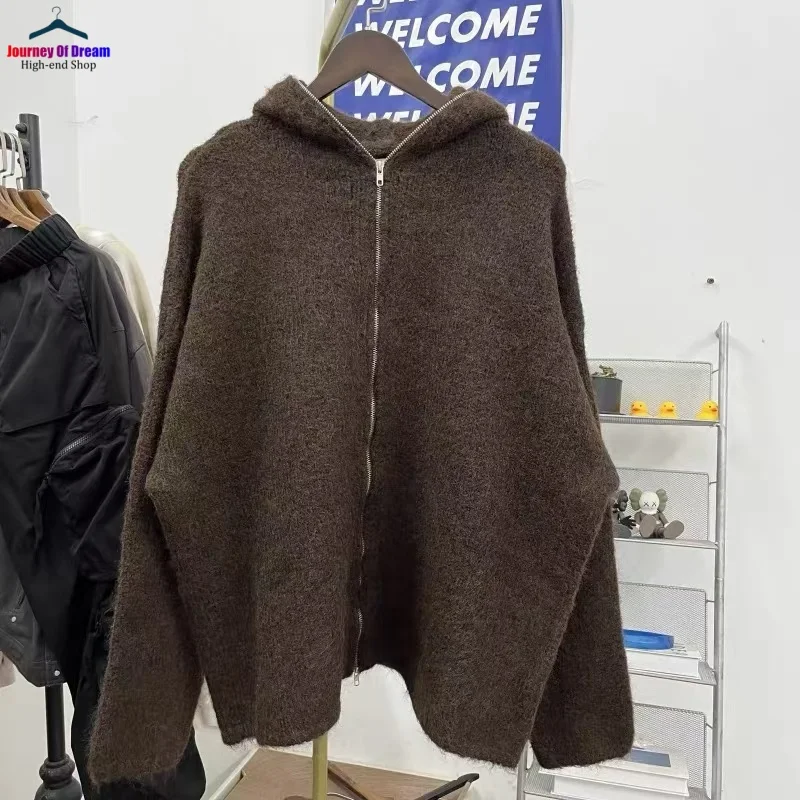 Мужской и женский кардиган высшего качества с полной молнией Our Legacy из мохера