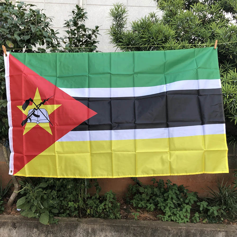 

Женский флаг 3x5 футов, Мозамбикский флаг 90*150 см, полиэстеровый подвесной флаг для помещений и улицы