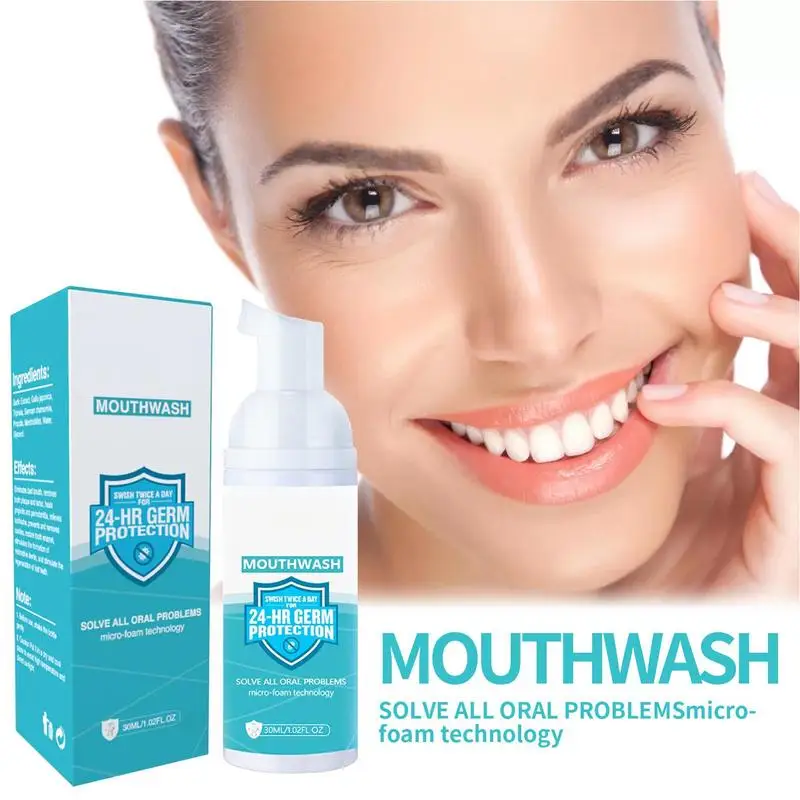 

Teeth Cleaning Foam Mouthwash Toothpaste 30ml Ultra-fine Stain Gum Remover Mousse Foam Deeply Clean Natural Oral Dental Care