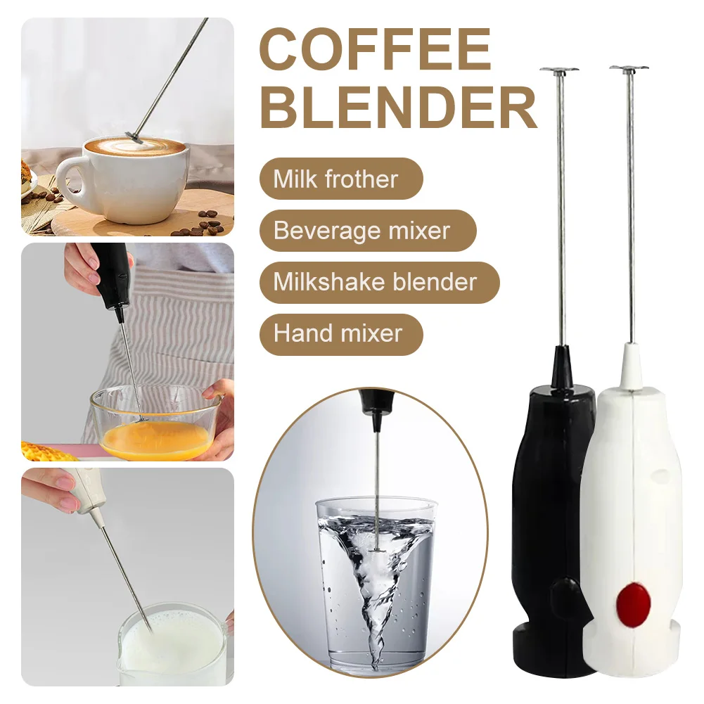 

Electric Milk Frother Foamer Coffee Foam Egg Beater Stirrer Mini Portable Blender Beverage Mixer Kitchen Whisk Tools Accessories