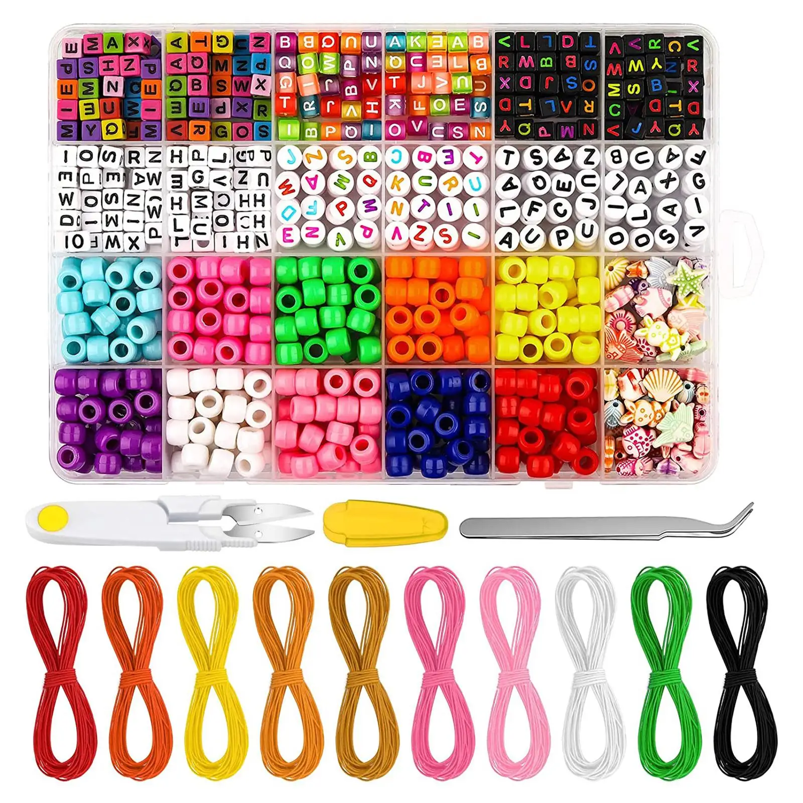 

780 шт., стеклянные бусины для браслета