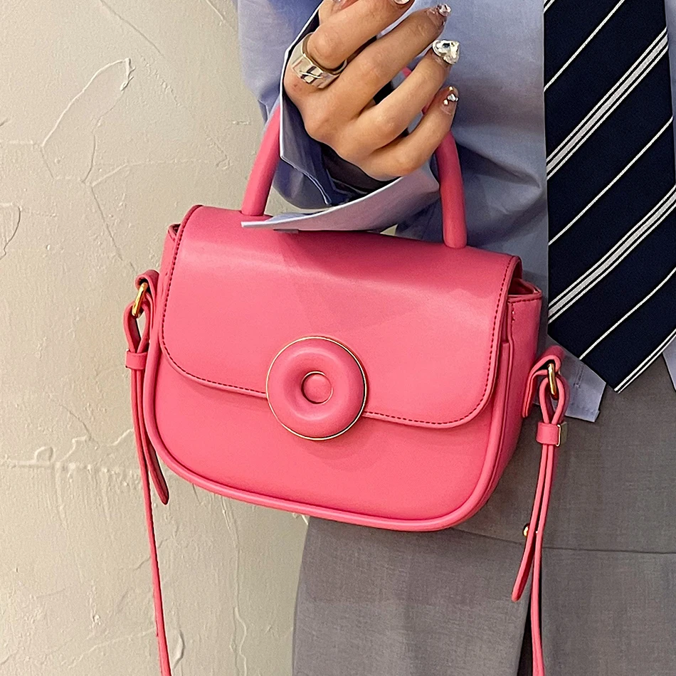 

Милые сумки через плечо с короткими ручками для женщин, маленькие сумки-тоуты из искусственной кожи карамельных цветов, весенний тренд 2023, женская сумка через плечо, Роскошный кошелек