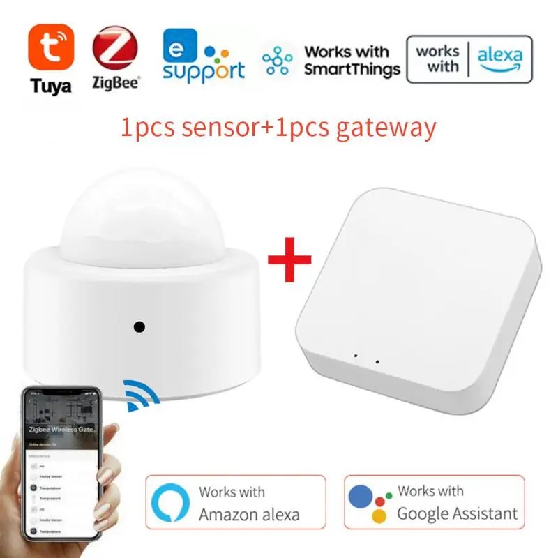 

Smart Pir Motion Sensor App Control Zigbee3.0 Wireless Mini Home Security System Smart Body Movement Presence Detector