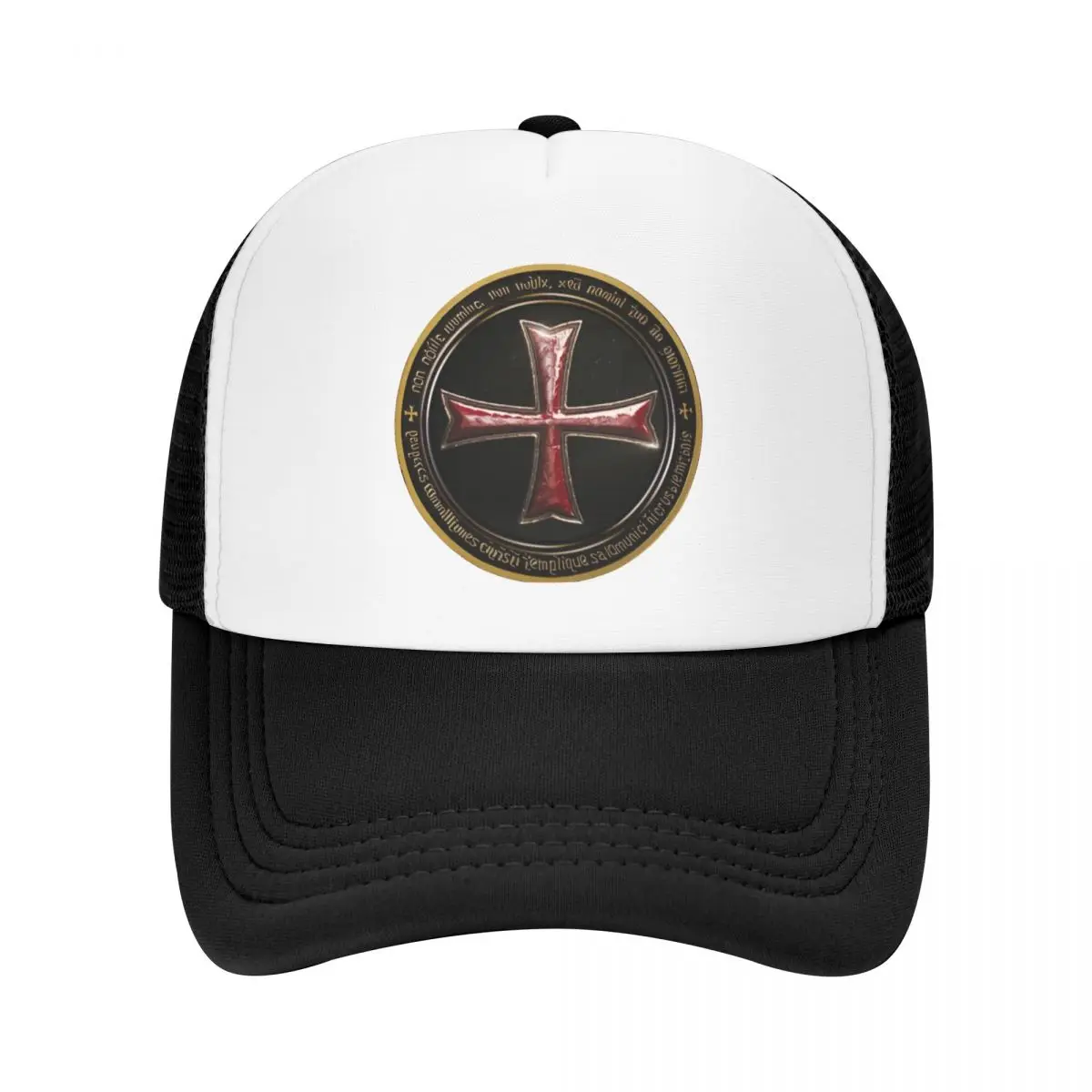 

Classic Templar Crusader Cross Shield Baseball Cap Men Women Breathable Knights Templar Trucker Hat Sports Snapback Caps