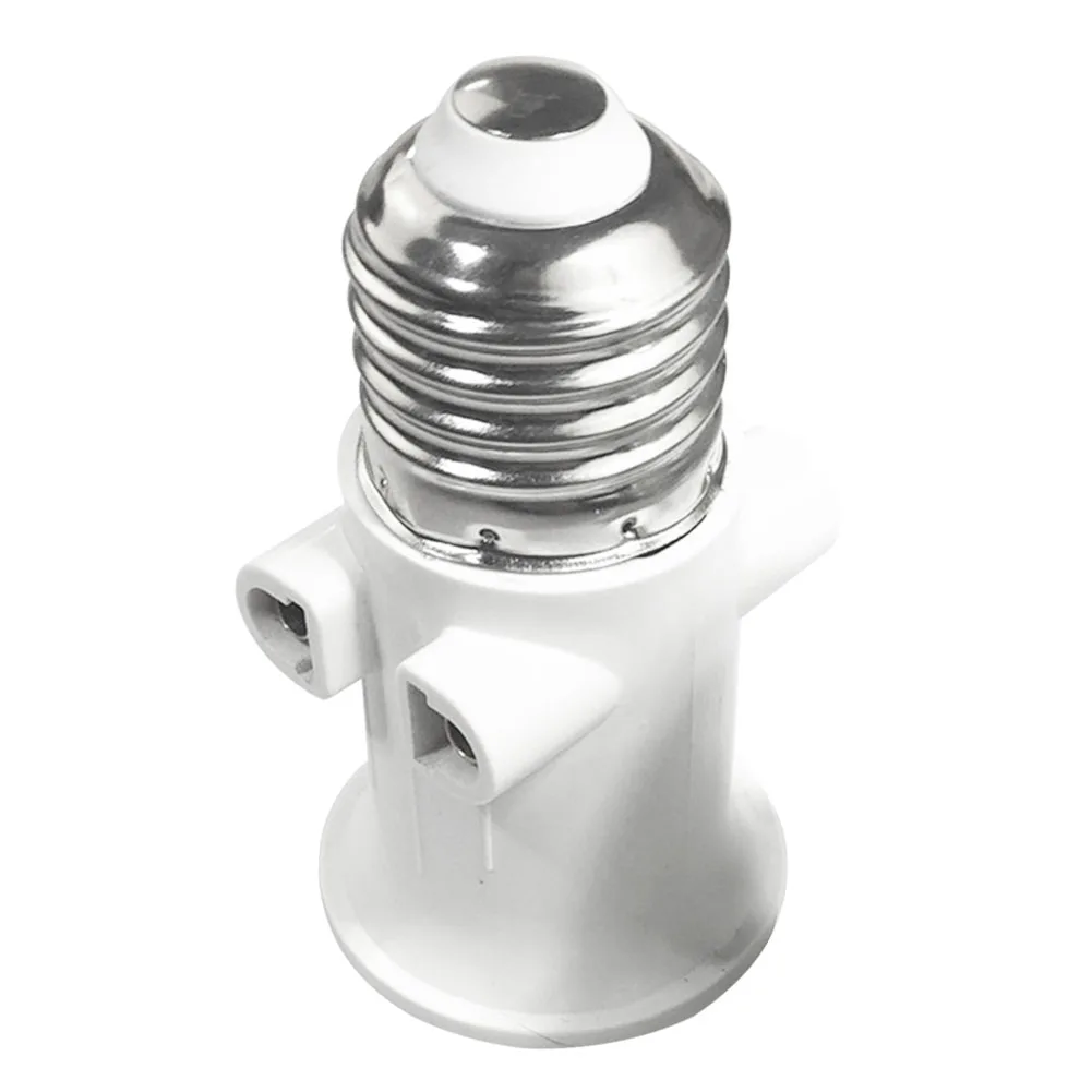

E27 EU Safe Lamp Holder Connector Screw Base Easy Install AC100V 240V 4A Replacement Part LED Bulb Adapter Home Conversion