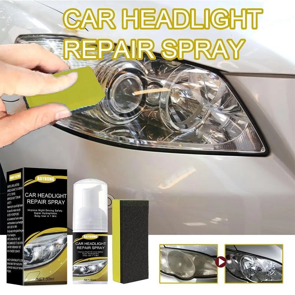 

Car Headlight Polishing Agent Scratch Remover Repair Fluid Polish Accessories Liquid Headlight Auto Maintenance And Renewal M0f9