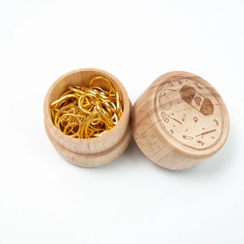 

30x/Set Golden Cat Ears Knitting Crochet Markers Knitting Stitch Rings Markers