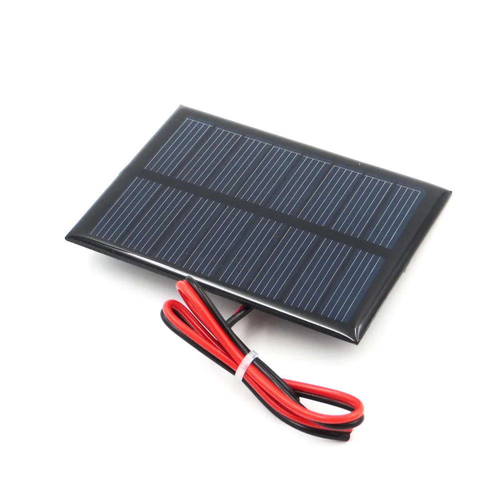 

4V 150MA Solar Drip Federation + 30cm Red Black Line DIY Solar Board