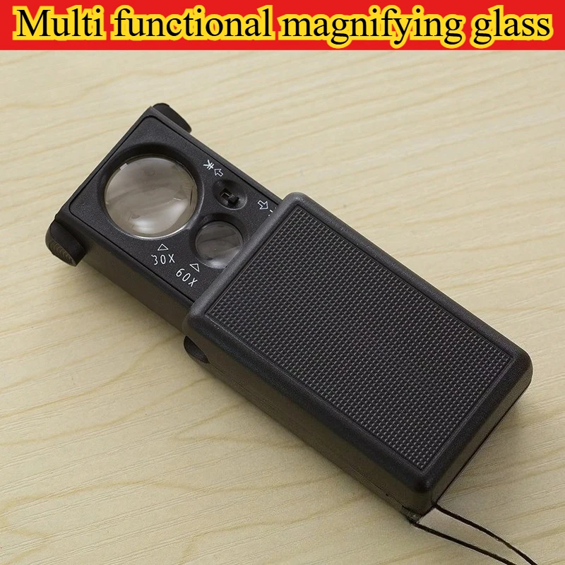 MOONBIFFY Портативная лупа 30X 60X