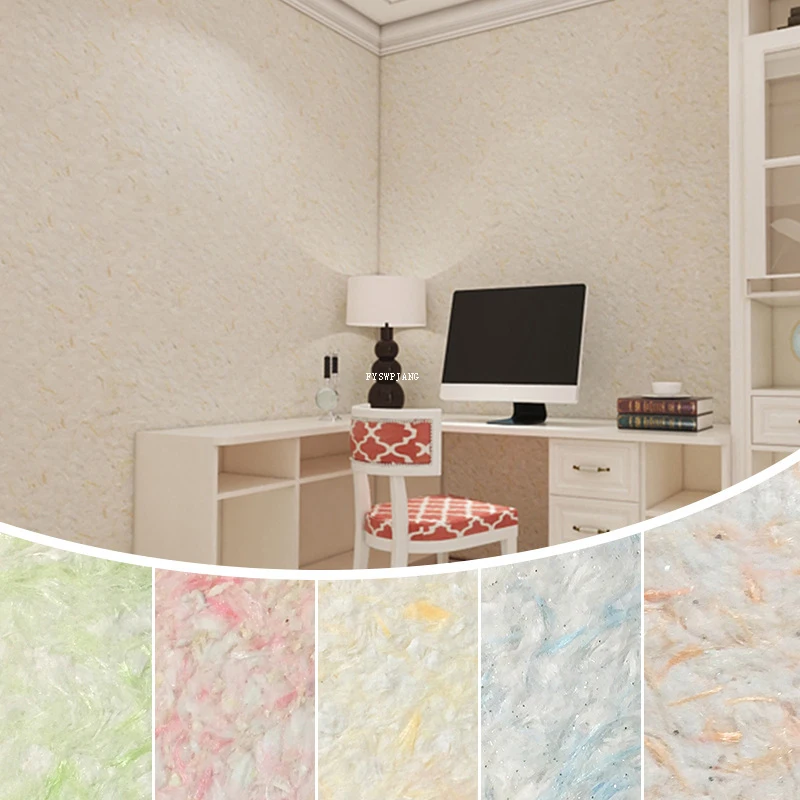 Жидкие обои настенная одежда волокнистое покрытие растительная грязь новый