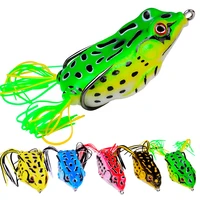 1pcs frog lure 5g 9g 13g 17 5g soft tube bait silicone fishing lure with fishing hooks simulation 3d eyes topwater ray frog bait