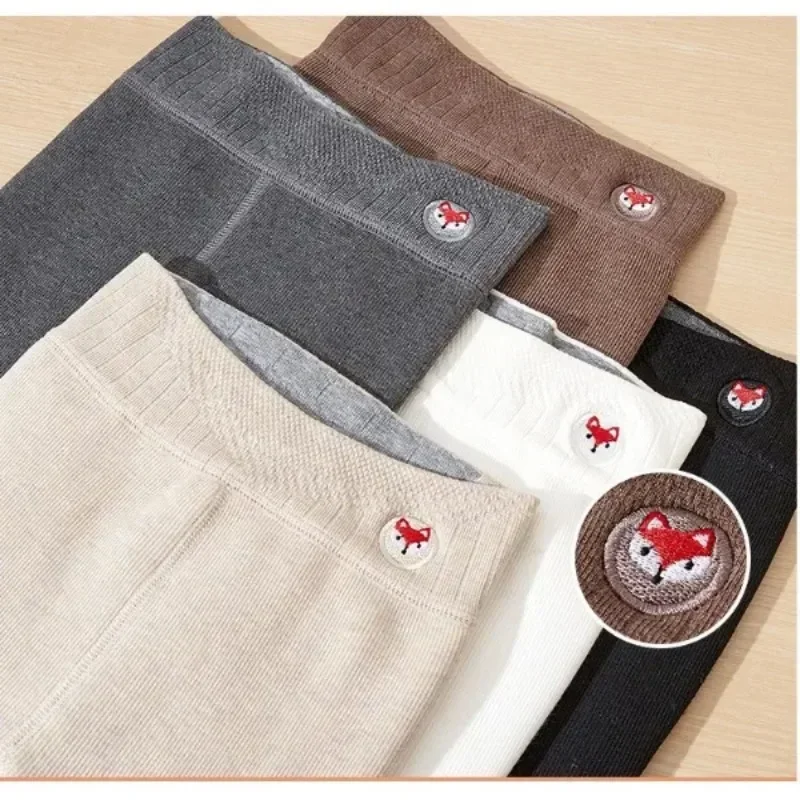 Леггинсы Sonkpuel для девочек Новое поступление осенне-зимние теплые утолщенные