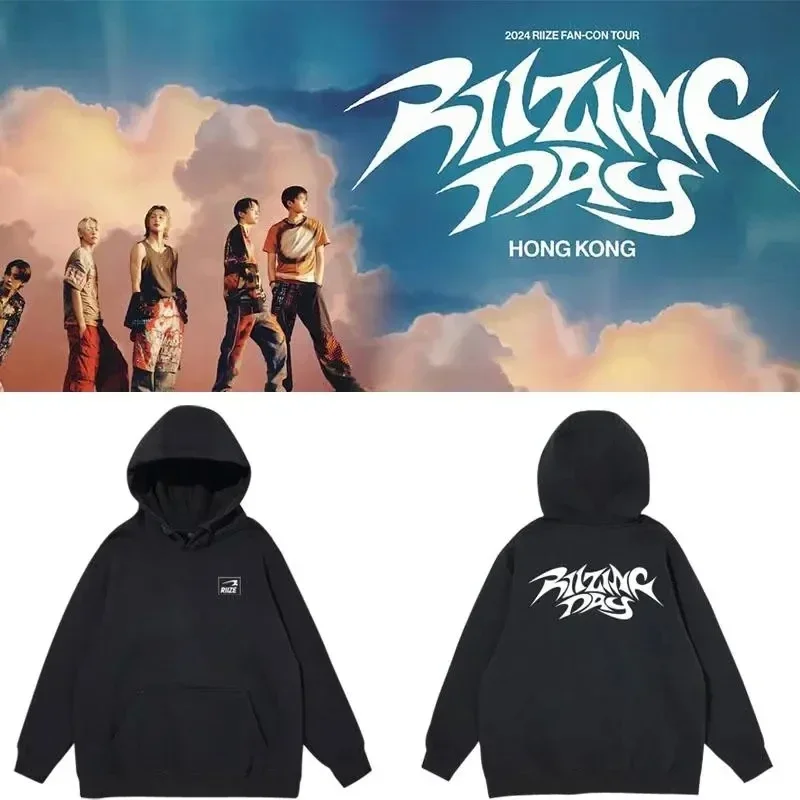 Худи RIIZE для концертов худи ринизирующего дня мужчин и женщин Толстовка