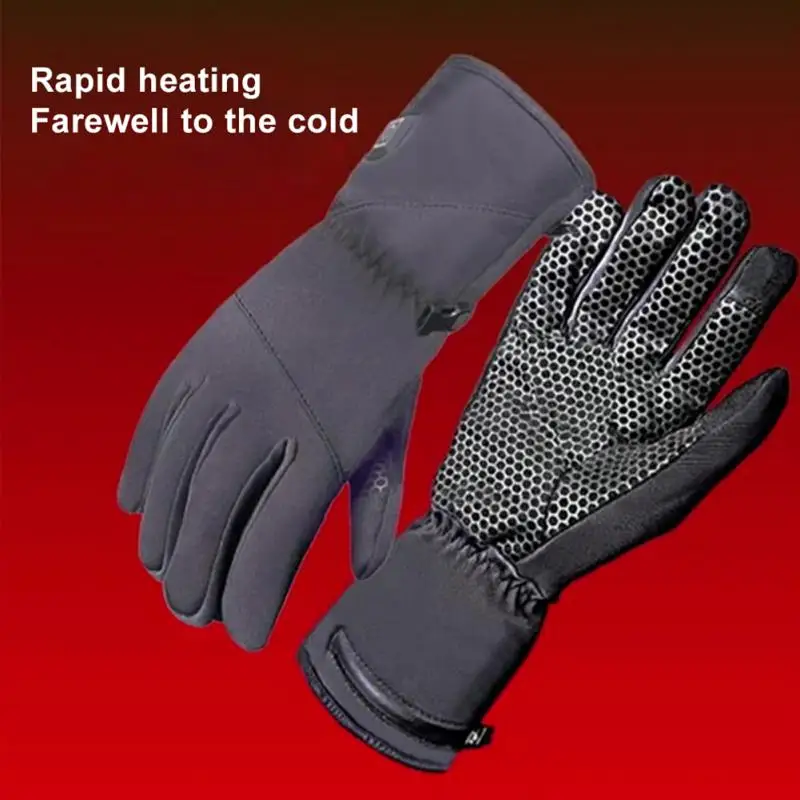 

Зимние перчатки, перчатки с подогревом пальцев, перезаряжаемые теплые варежки с подогревом, перчатки с подогревом для электрического велосипеда, мотоцикла, Велосипедное оборудование