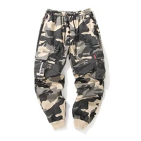 2022 new hip hop man cargo pants casual jogger sweatpants daily streetwear autumn multi pocket ribbons military baggy