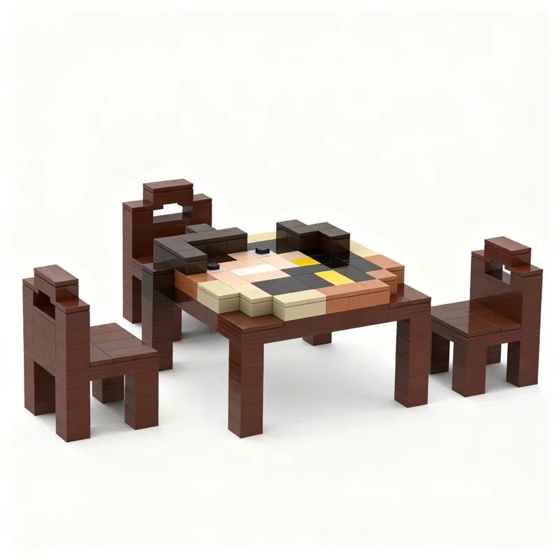 Фото 364 детали MOC GeminiTay S Impulse Pizza Hermitcraft My World: Конструктор-модель, архитектурная игрушка, идея для рождественского подарка, развивающая игрушка №4