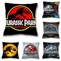 45x45cm jurassic park movie dinosaur pillow case decorative tyrannosaurus rex home decor bed sofa car pillowcases cushion cover