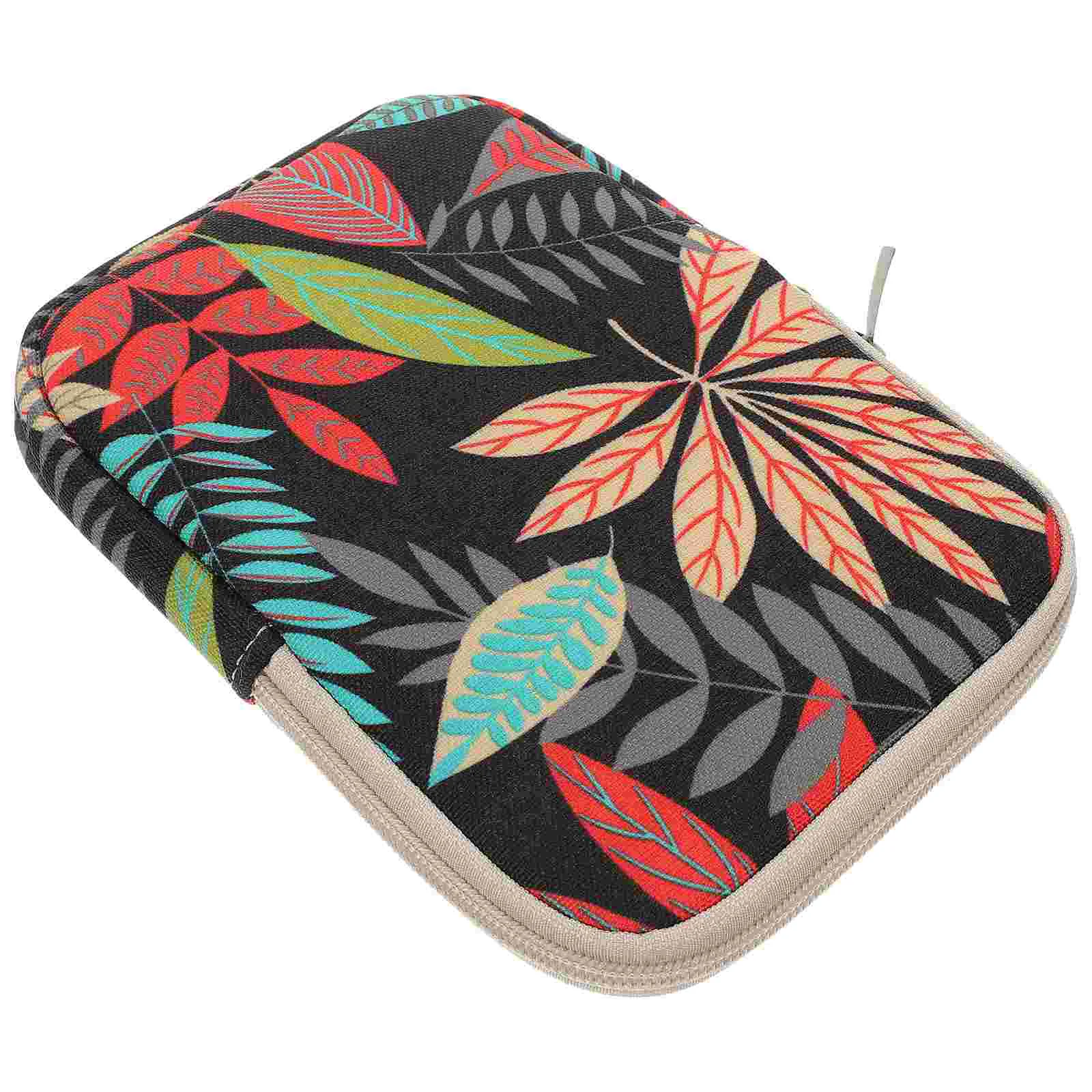 

Ebook Protective Cover Pouch Colorful Leaves E-books E-reader Case Electronic Sleeve Canvas