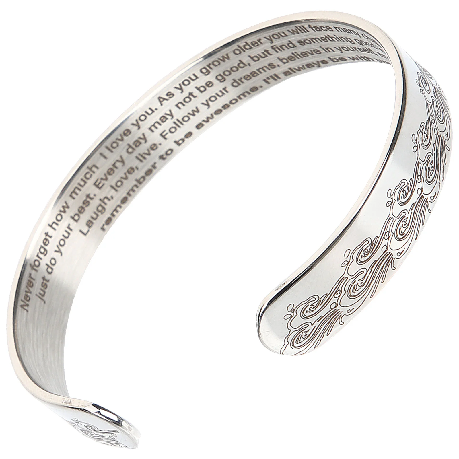 

Bracelet Bangle Gift Inspirational Gifts Party Bracelets Hand Metal Jewelry Adjustable Cuff Motivational Opening Open Ornament