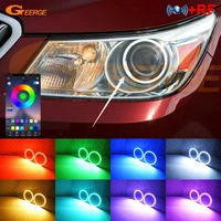 for buick lacrosse 2010 2011 2012 xenon headlight rf remote bt app multi color ultra bright rgb led angel eyes kit halo rings