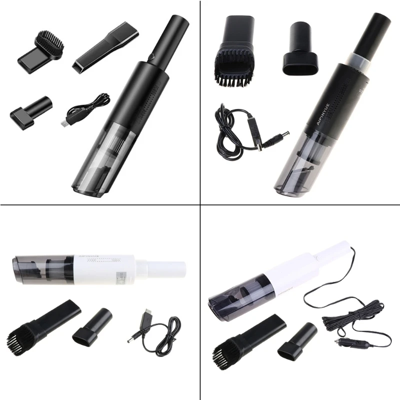 

Handheld Vacuum USB Rechargeable Carpet Cleaner Lightweight Portable Trash Garbage Remover Cleaning Car Home Dry Wet Use