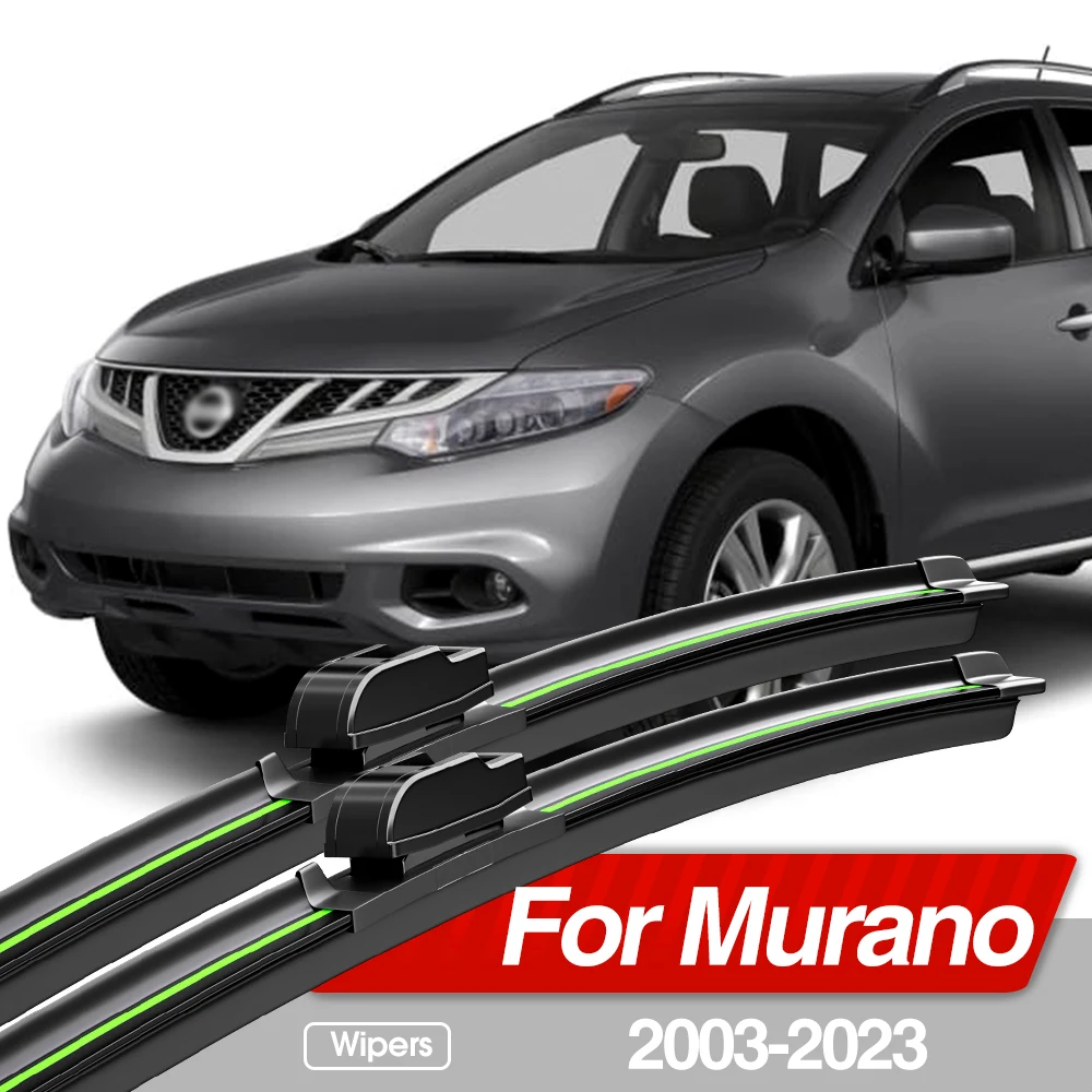 unkowa inteligentna wycieraczka bez kości LECIBUBI do Nissan Murano Z50 Z51 Z52 2003-2023 wycieraczki z naturalnej gumy rozmi...