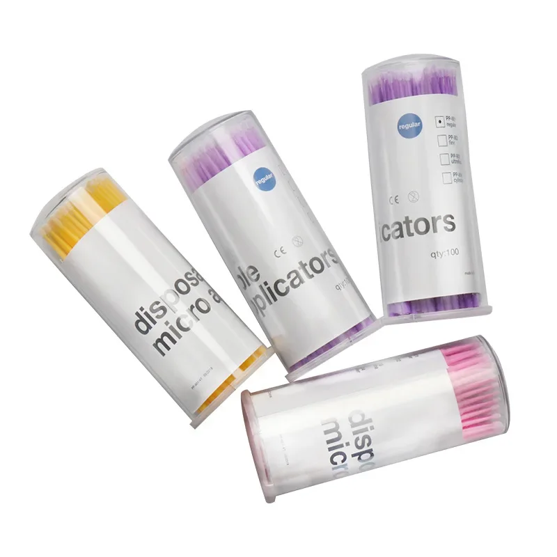 100 шт. ватный тампон для привитых ресниц чистящая палочка аппликатор