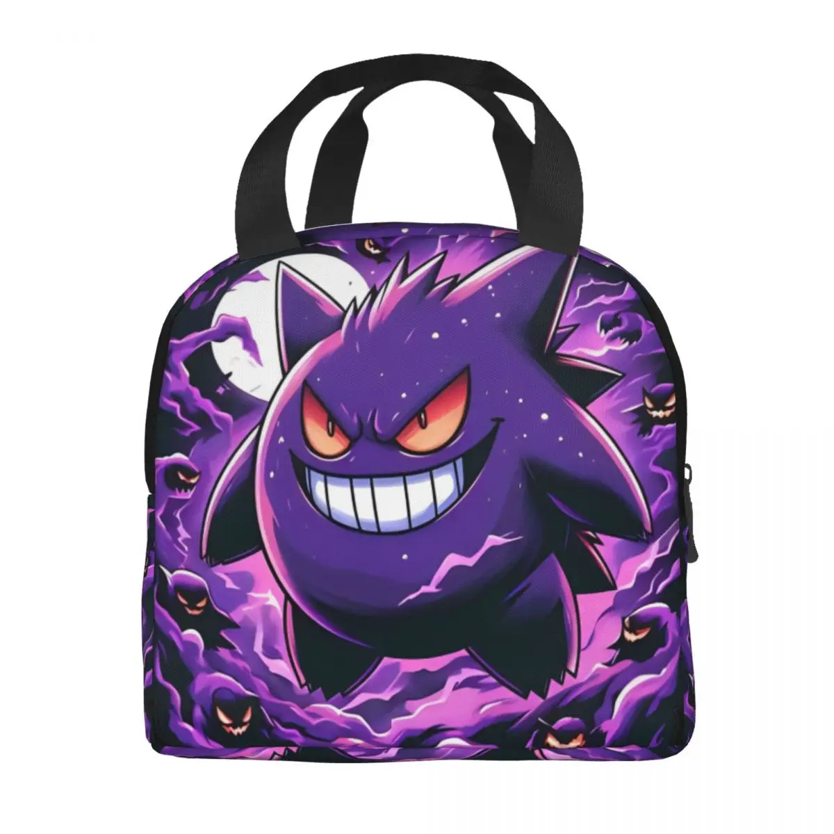 Кошмар Покемон Генгар лицо забавная сумка для обеда пикник ланч-бокс взрослых
