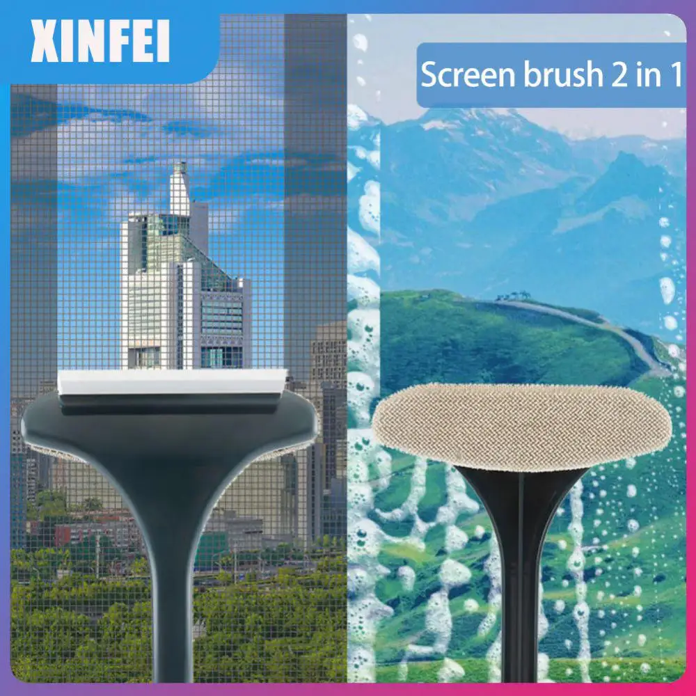 

Window Cleaning Squeegee Brush Extendable Mesh Screen Cleaner Auto Car Window Duster Scrubber Window Scraper Cleaning Tools