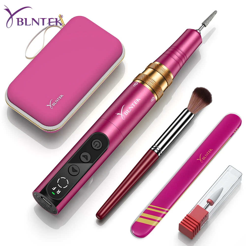 

YBLNTEK Electric Cordless Nail Drill Kit 35000RPM Nail Drill Machine for Gel Acrylic Nails Manicure Pedicure Polishing With Bag
