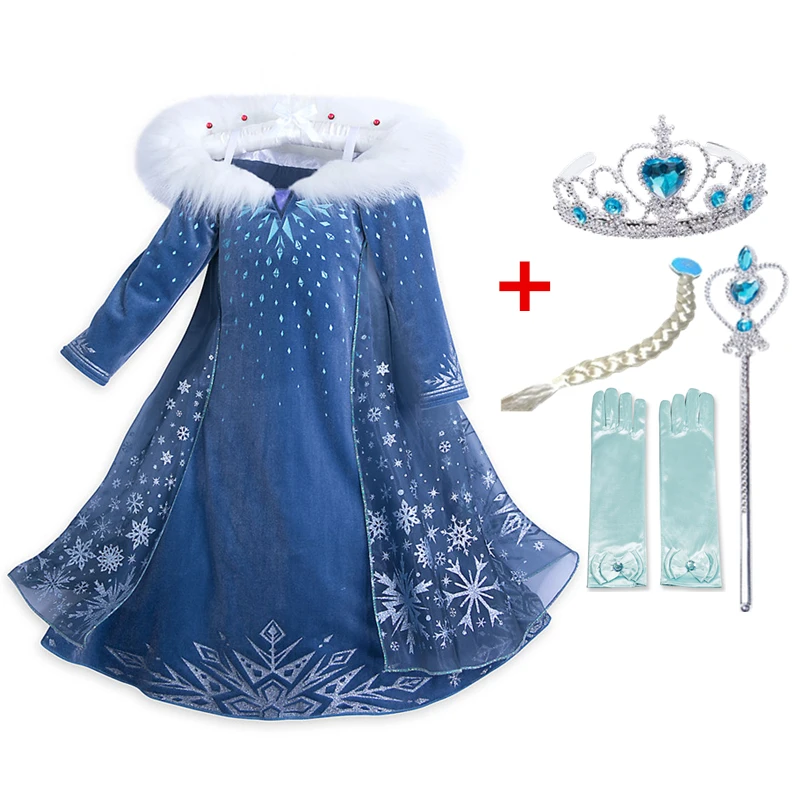 

Girls Winter Princess Dress New Princess Costumes For Kids Cosplay Dresses disfraz carnaval vestido de festa infantil
