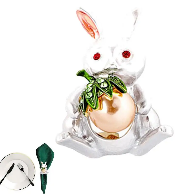 

Easter Napkin Rings Rabbit Napkin Holder Rings Metal Napkin Holders Home Table Decor For Spring Easter Wedding Thanksgiving Part