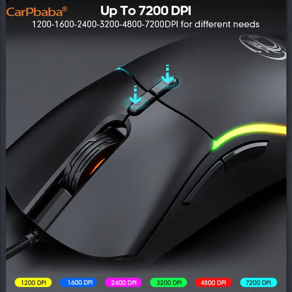 Игровая мышь IMICE Popular Standard Edition 7200DPI, проводная, брендовая, оптовая продажа, подарок на день рождениявыпускной (art.: 3920da15de059) - 3920da15de059