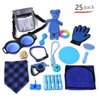 new 25pcsbag dog cotton rope bite resistant snack bag toy set dog toys for small large dogs pet products dog accessories