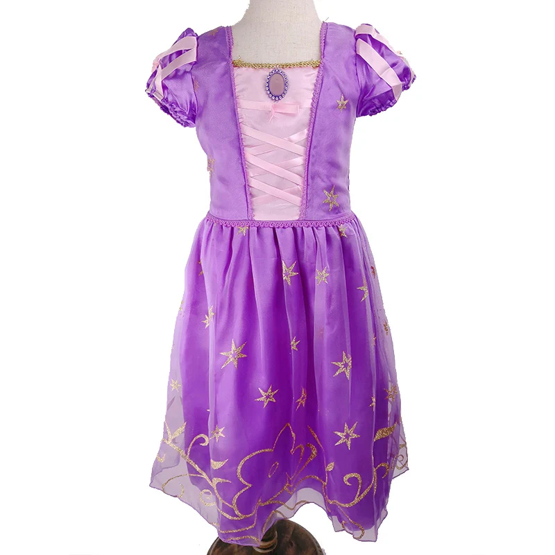Children Clothing Little Girls Celebration Christmas Dresses Kids Rapunzel Halloween Carnival Fancy Luxury Cosplay