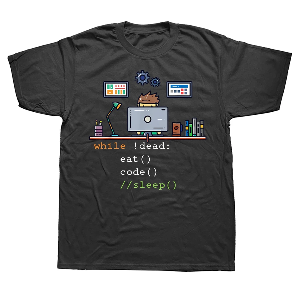 

MARCELO Funny Python Programmer T-Shirt: Eat Code Sleep Graphic, Cotton Streetwear Tee, Birthday Summer Style