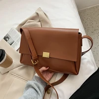 2021 pu leather crossbody bag shoulder bag solid color simple womens brand trend handbag wallet