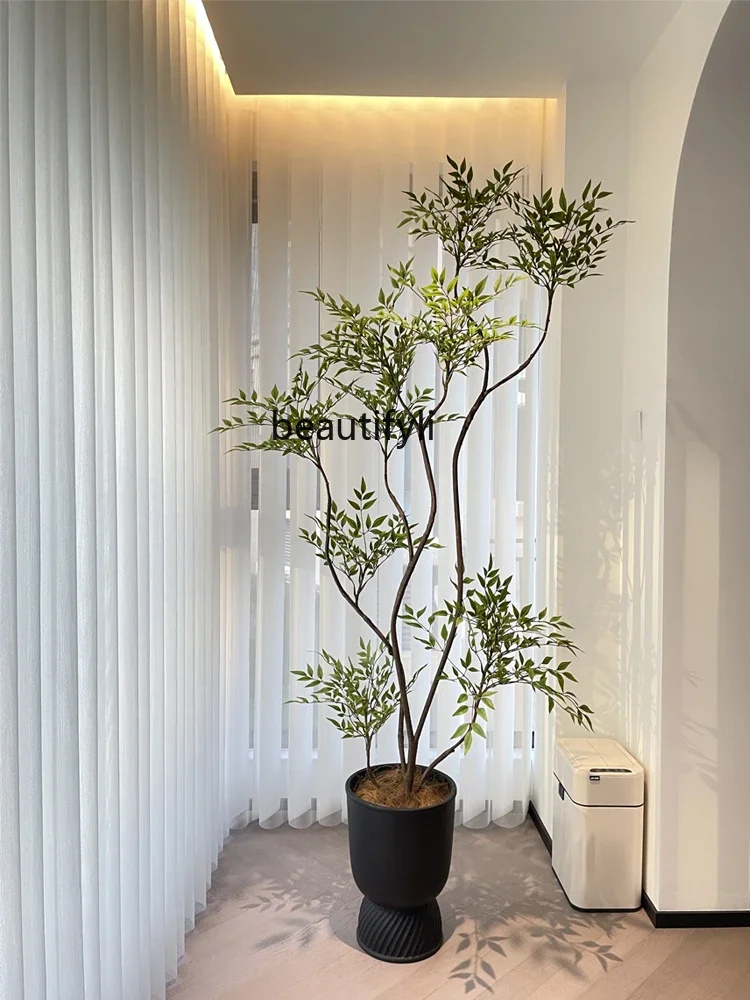 Nantian бамбуковое искусственное растение в горшке