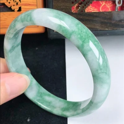 

Браслет Zheru Jewelry, натуральное зеленое украшение из Мьянмы, 54-62 мм