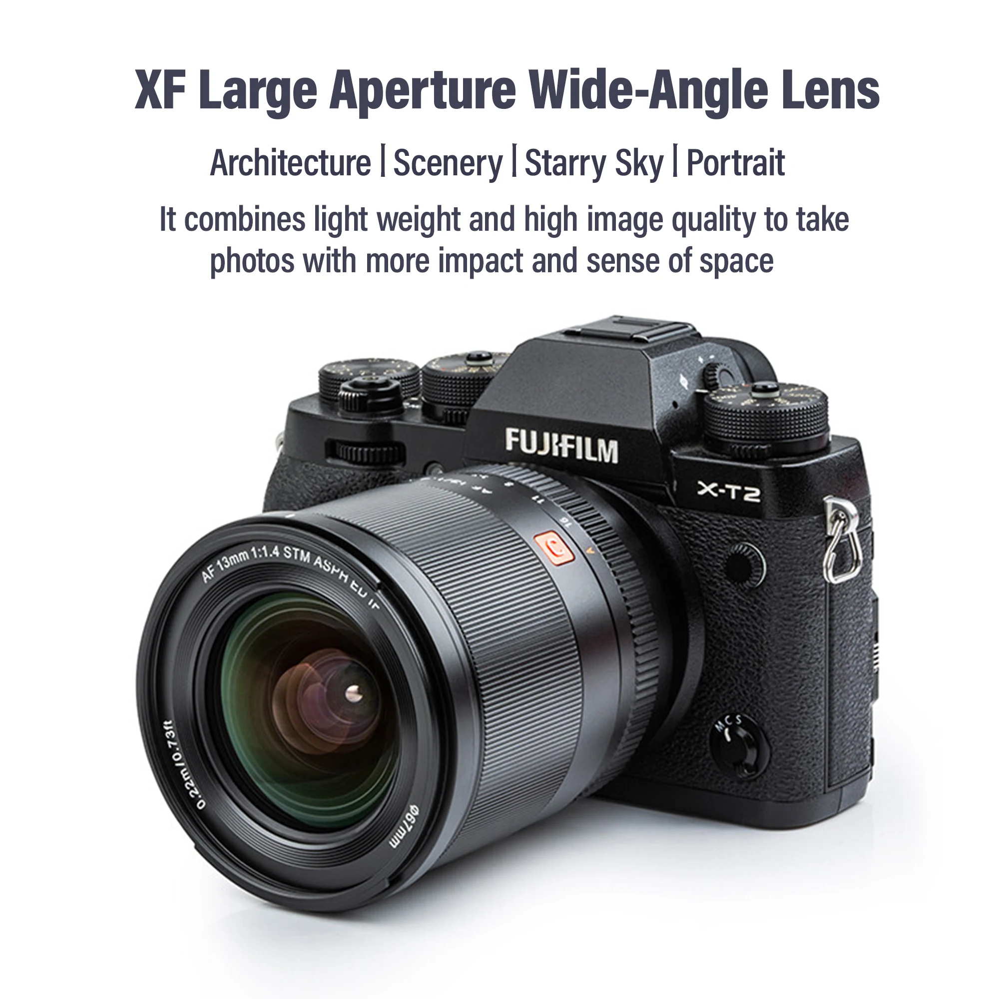 VILTROX 13mm F1.4 XF Auto Focus Ultra Wide Angle Lens Large Aperture APS-C Lens for Fujifilm Lens Fuji X-mount X-T4 Camera Lens images - 6