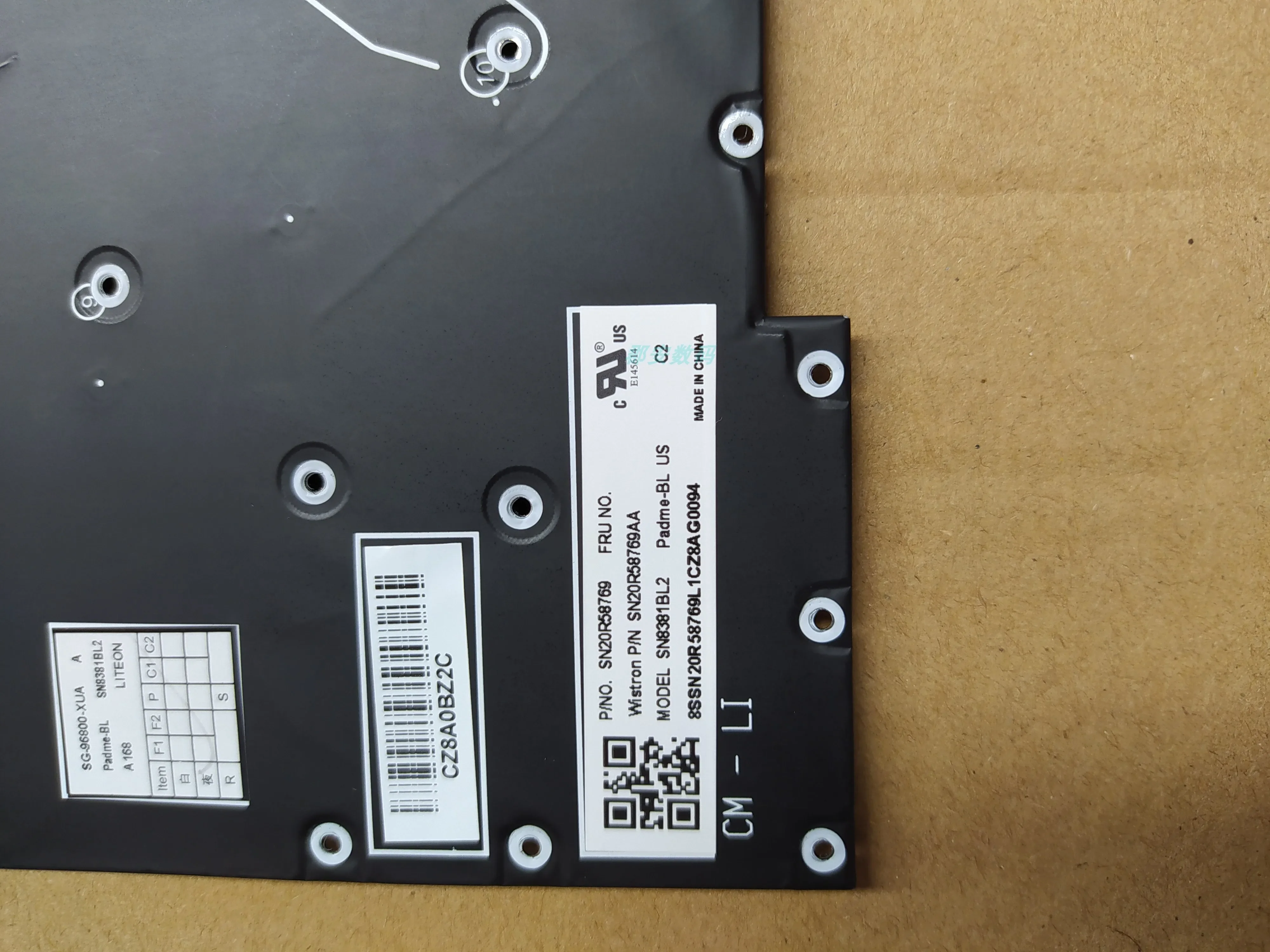 Новая американская клавиатура для Lenovo Thinkpad T490S T495S Black Enlish с кнопкой Click без