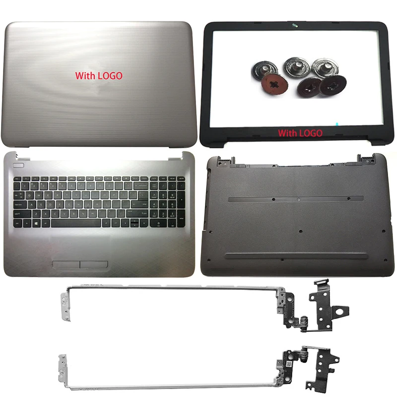 

NEW Laptop For HP Pavilion 15-AY 15-BA 15-BD 250 G4 854987-001 LCD Back Cover/Front Bezel/Hinges/Palmrest/Bottom Case Silver